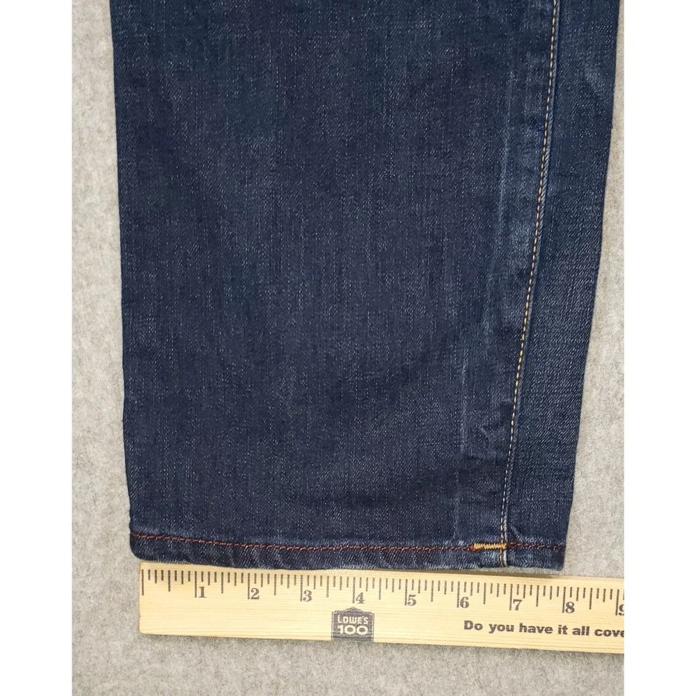 True Religion Ricky Relaxed‎ Straight Jeans Mens Dark Wash Sz 31 Waist is 33